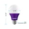 Luxrite A19 LED Light Bulbs 8W (60W Equivalent) Purple Colored Bulbs Non-Dimmable E26 Base 3-Pack LR21494-3PK - alternate 6